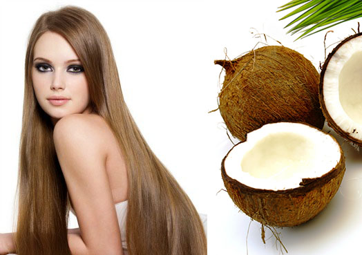 Длинные сильные волосы -результат использования кокосового масла