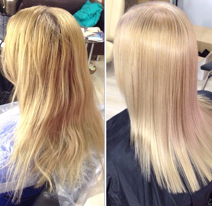 Окрашивание волос тоником фото до и после